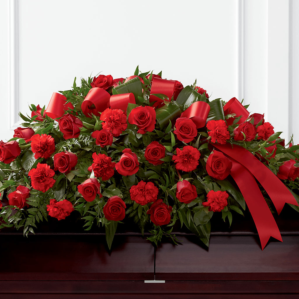 Tribute of Life Casket Spray – As Seasons Change Down South, Foley AL