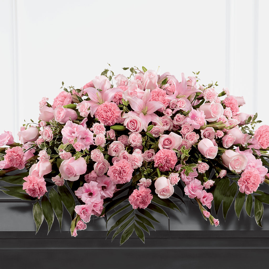 Garden of Comfort Casket Spray (Standard) – As Seasons Change Down South, Foley AL