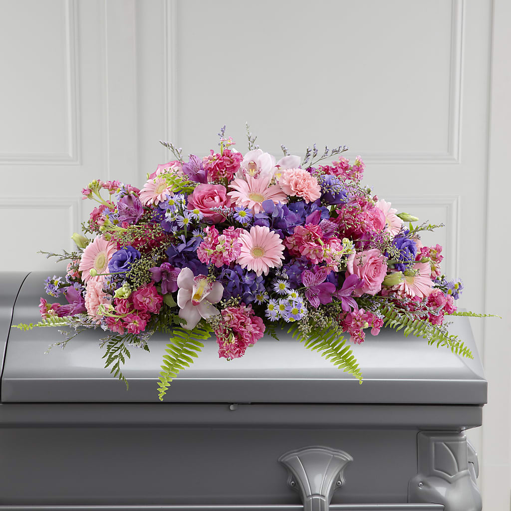 Glorious Garden Casket Spray – As Seasons Change Down South, Foley AL