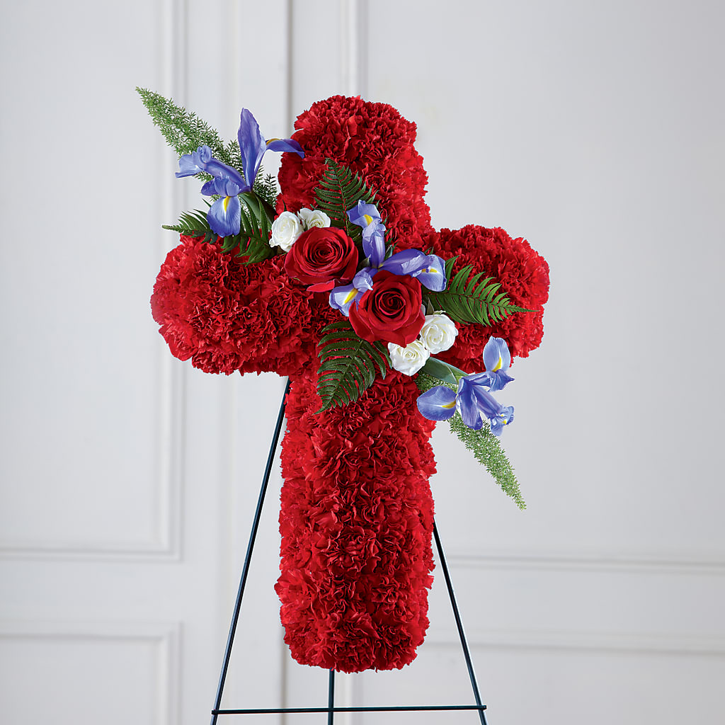 Faithful Hero Floral Cross – As Seasons Change Down South, Foley AL