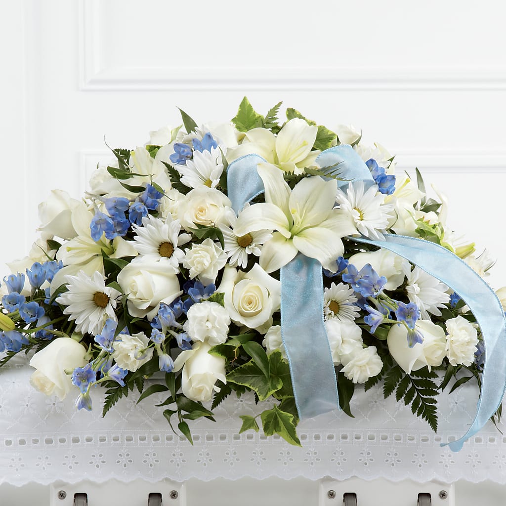 Tender Treasure Casket Spray – As Seasons Change Down South, Foley AL