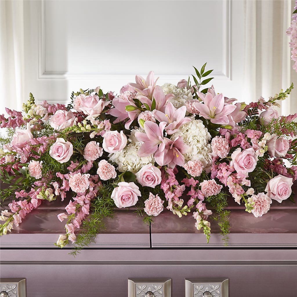 Life & Remembrance Casket Spray – As Seasons Change Down South, Foley AL