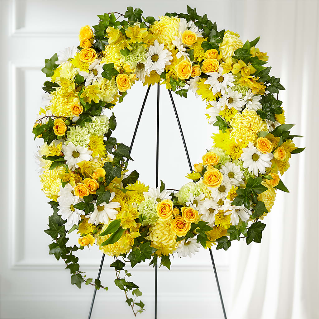 Golden Remembrance Wreath – As Seasons Change Down South, Foley AL