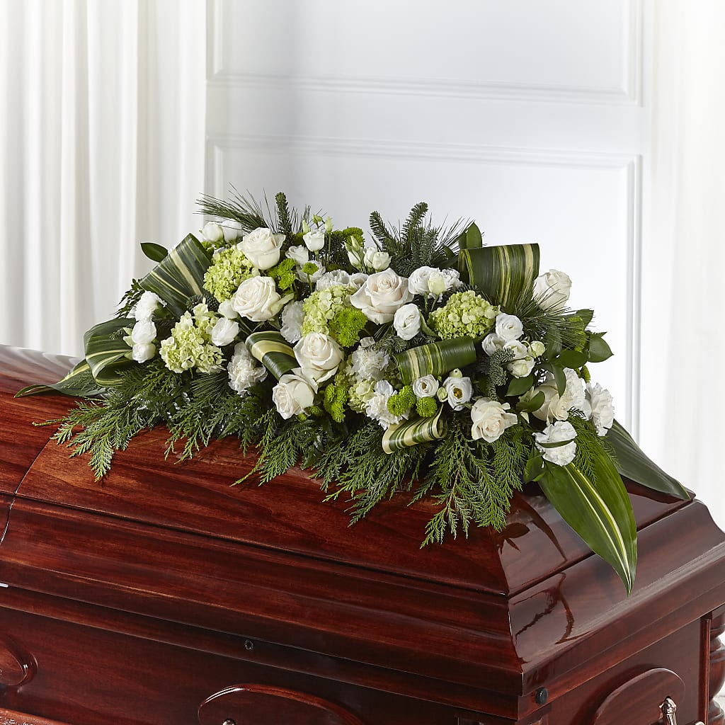 Hopeful Gesture Casket Spray – As Seasons Change Down South, Foley AL