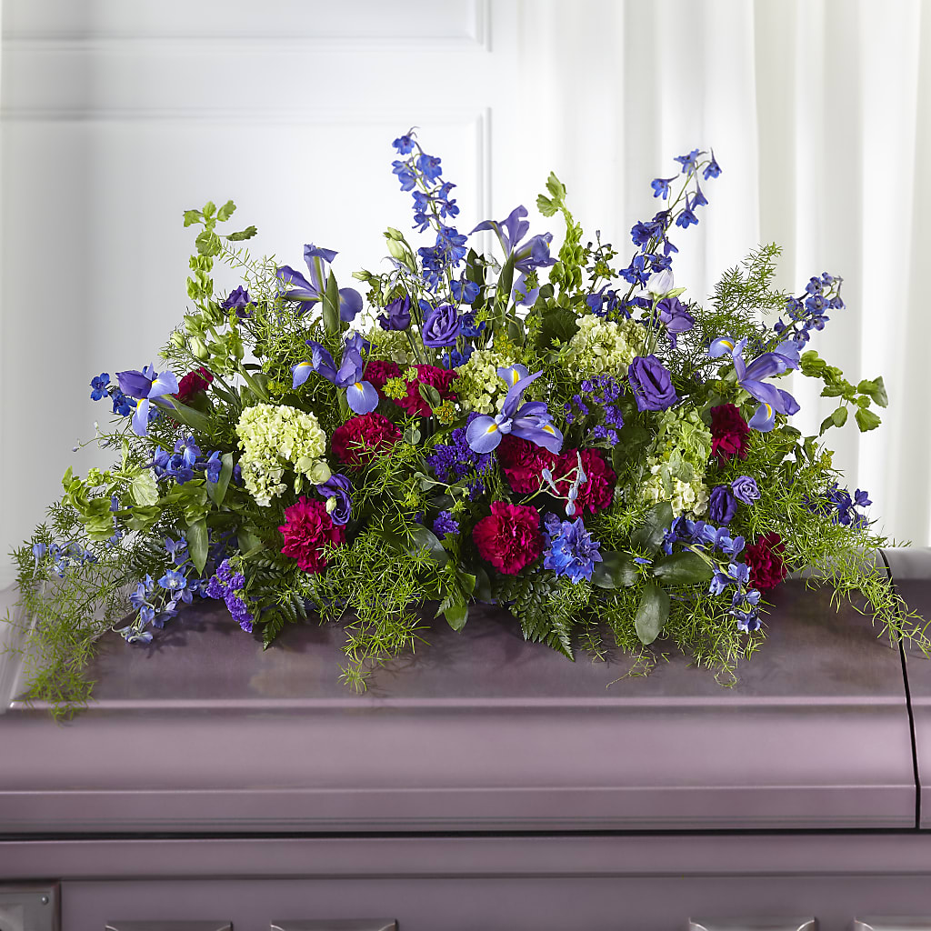 Always Treasured Casket Spray – As Seasons Change Down South, Foley AL
