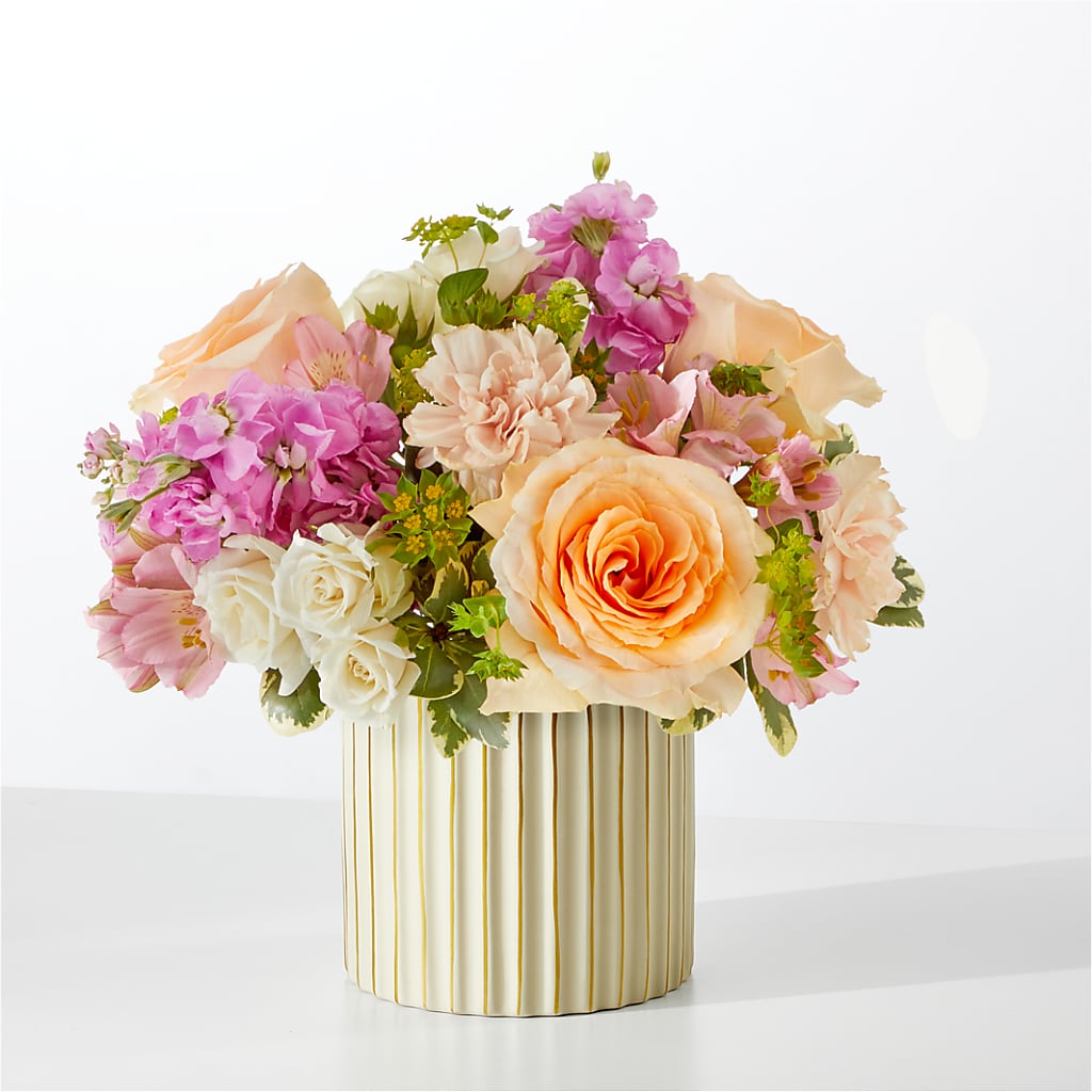 Paradise Bouquet with Ivory Vase – As Seasons Change Down South, Foley AL