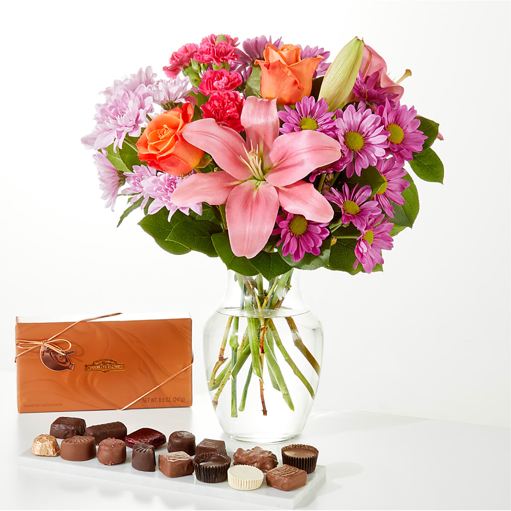 One and Only Bouquet and Chocolate Bundle – As Seasons Change Down South, Foley AL