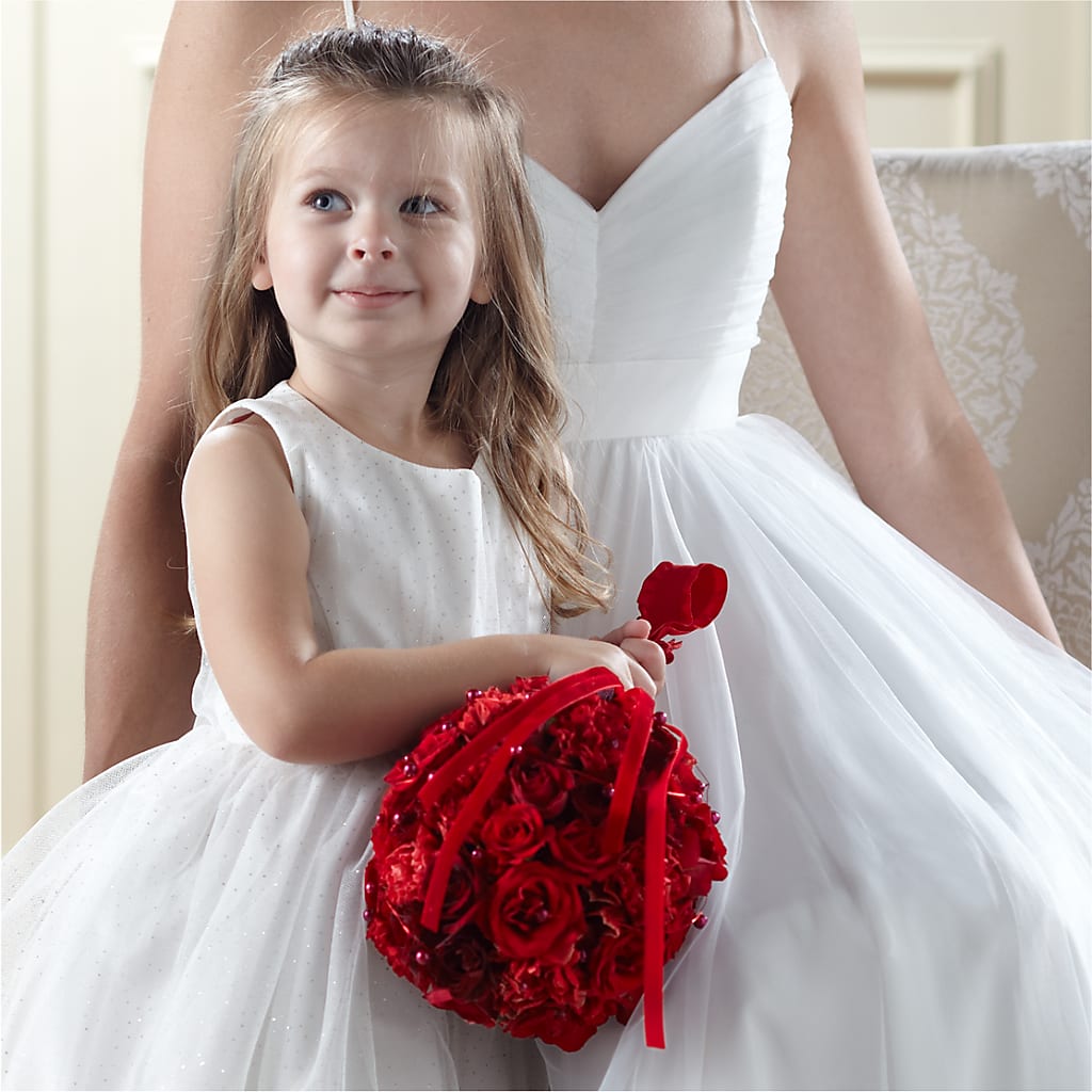 Pure at Heart Flower Girl Arrangement – As Seasons Change Down South, Foley AL