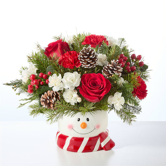 Jolly Snowman Bouquet –  As Seasons Change Down South, Foley AL