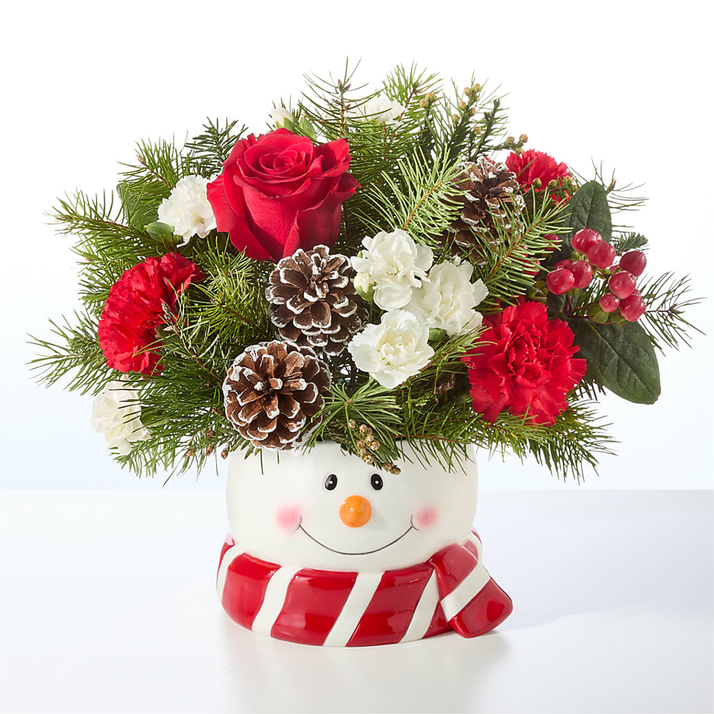 Jolly Snowman Bouquet –  As Seasons Change Down South, Foley AL