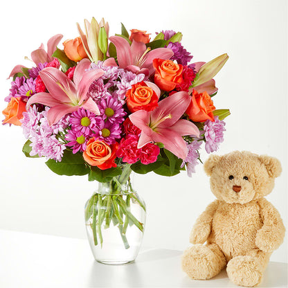 One and Only Bouquet and Bear Bundle –  As Seasons Change Down South, Foley AL