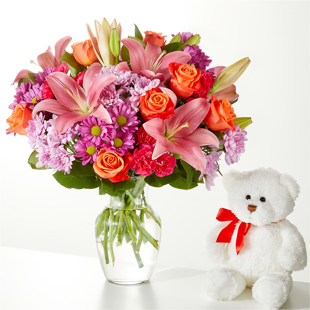 One and Only Bouquet and Bear Bundle –  As Seasons Change Down South, Foley AL
