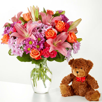 One and Only Bouquet and Bear Bundle –  As Seasons Change Down South, Foley AL