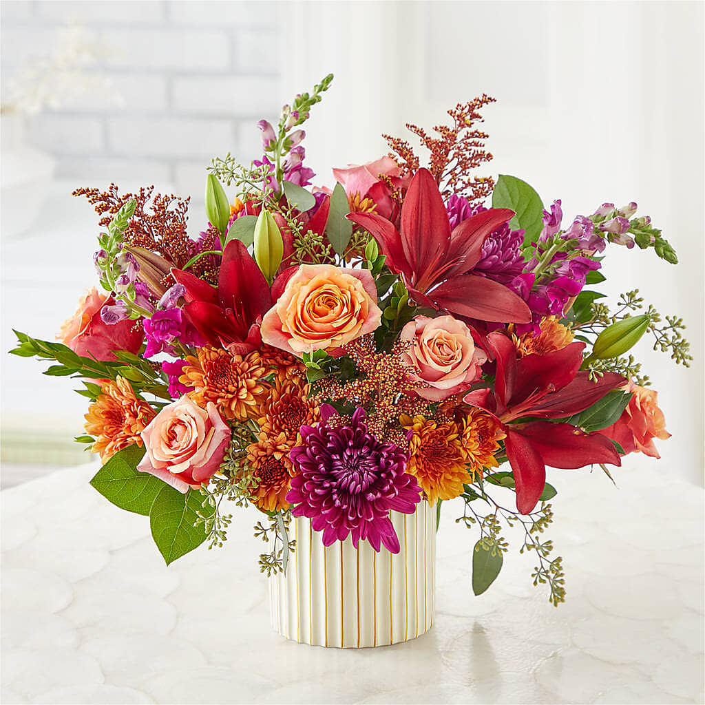 Burgundy Landscape Bouquet –  As Seasons Change Down South, Foley AL
