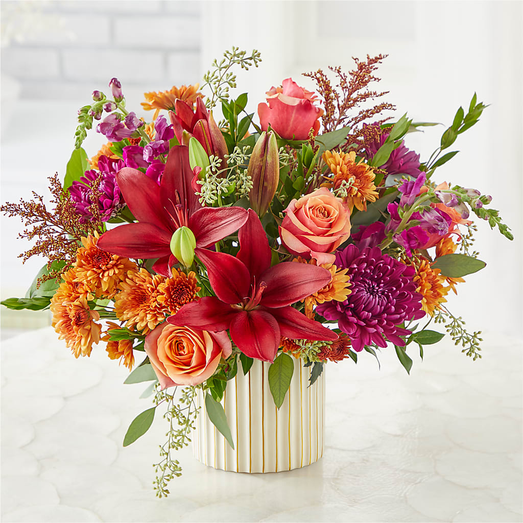 Burgundy Landscape Bouquet –  As Seasons Change Down South, Foley AL