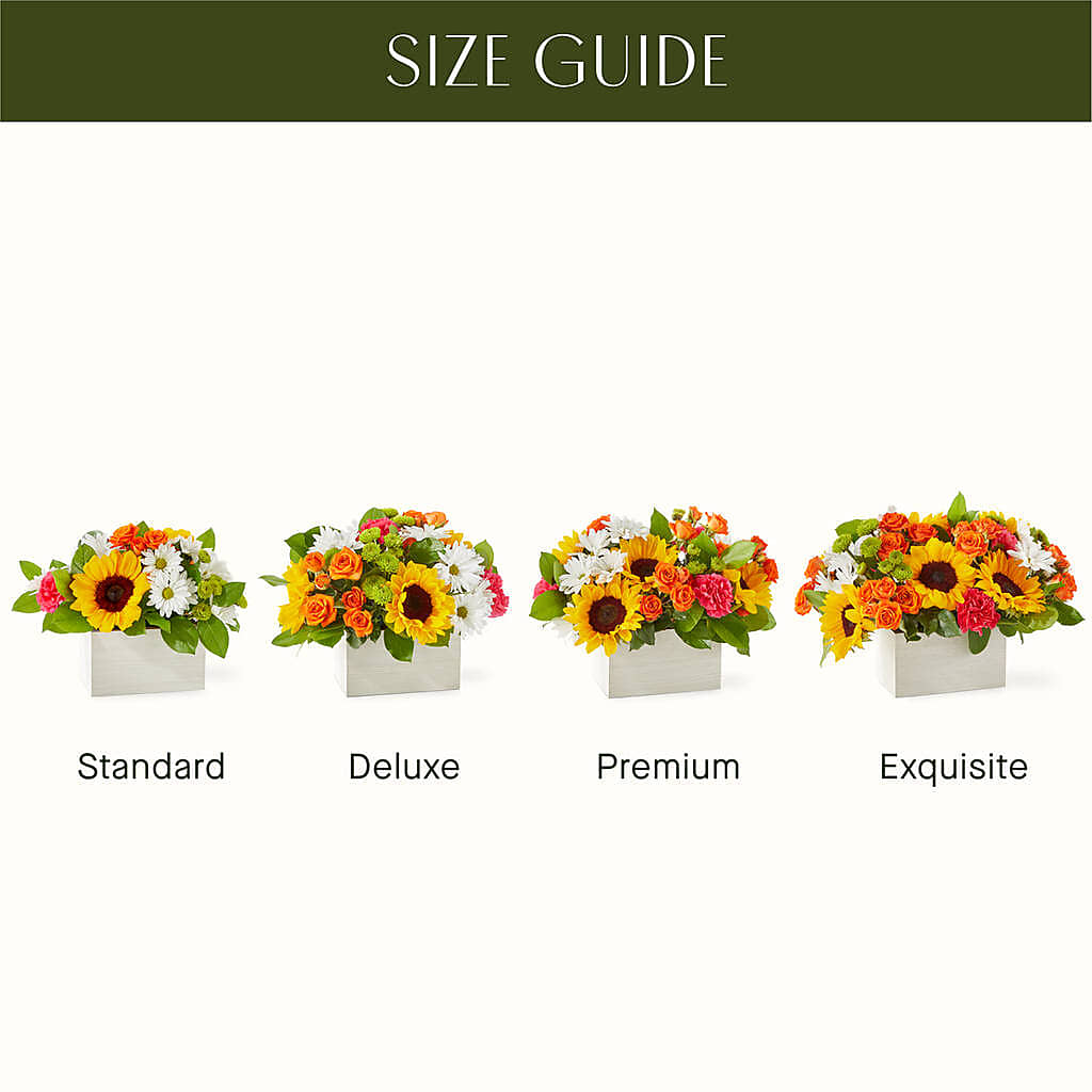 Sun-drenched Blooms Box Bouquet –  As Seasons Change Down South, Foley AL