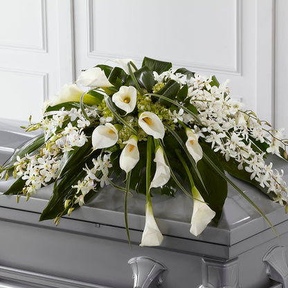 Angel Wings Casket Spray –  As Seasons Change Down South, Foley AL