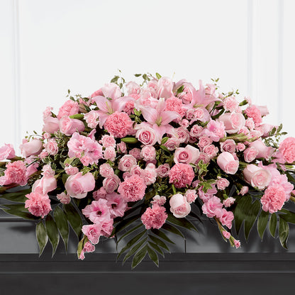 Garden of Comfort Casket Spray (Standard) –  As Seasons Change Down South, Foley AL