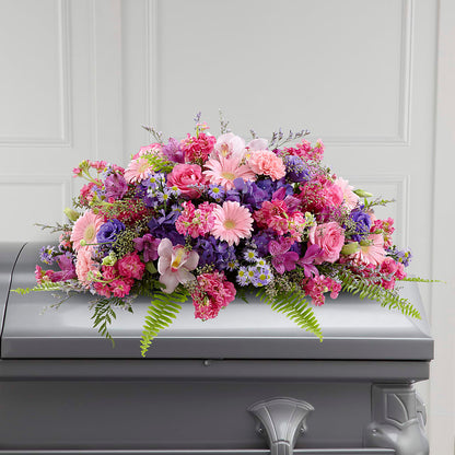 Glorious Garden Casket Spray –  As Seasons Change Down South, Foley AL