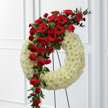Graceful Tribute Wreath –  As Seasons Change Down South, Foley AL