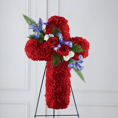Faithful Hero Floral Cross –  As Seasons Change Down South, Foley AL