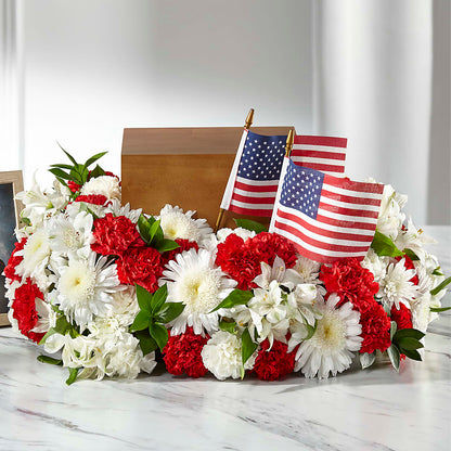 Spirit of Patriotism Cremation Adornment –  As Seasons Change Down South, Foley AL