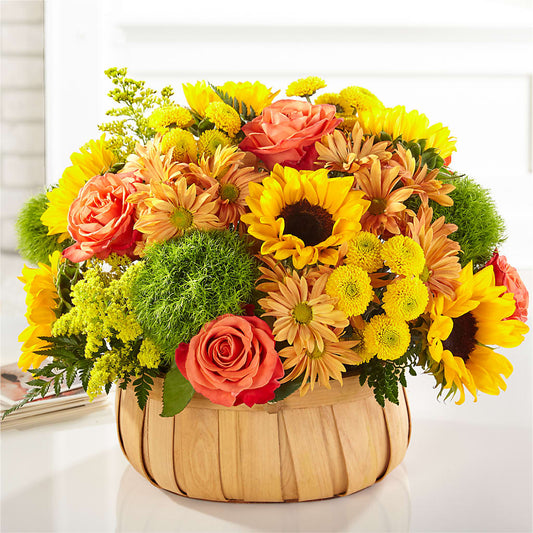 Harvest Sunflower Basket –  As Seasons Change Down South, Foley AL