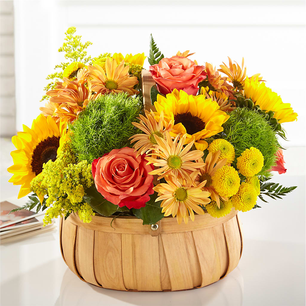 Harvest Sunflower Basket –  As Seasons Change Down South, Foley AL