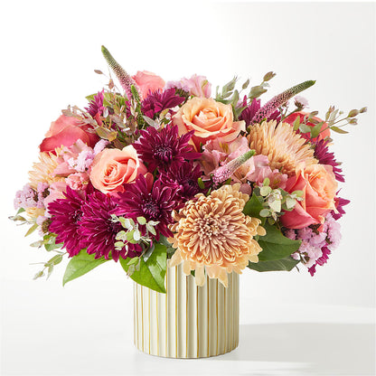Berry Cobbler Bouquet with Ivory Vase –  As Seasons Change Down South, Foley AL