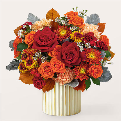 Merlot Bouquet with Ivory Vase –  As Seasons Change Down South, Foley AL