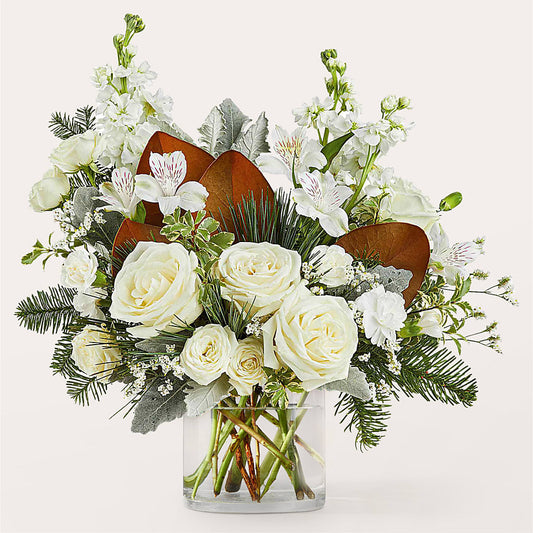 Fresh Snowfall Bouquet –  As Seasons Change Down South, Foley AL