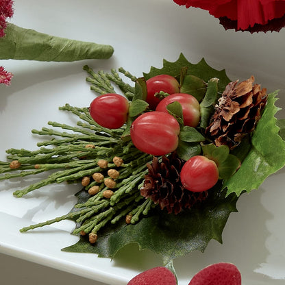 Red Berry Boutonniere –  As Seasons Change Down South, Foley AL