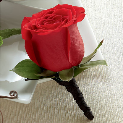 Red Rose Boutonniere –  As Seasons Change Down South, Foley AL