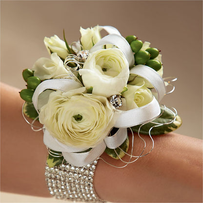 White Wedding Corsage –  As Seasons Change Down South, Foley AL